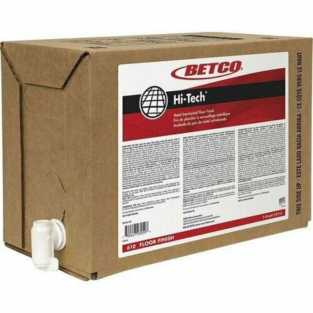 BETCO Floor Finish, Wet Look, 5 Gal Bag-in-Box, CL BET610B500